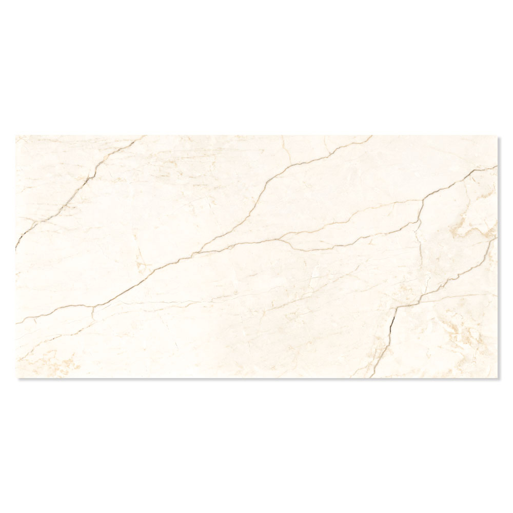 Marmor Kakel Avorio Beige Blank-Polerad 60x120 cm